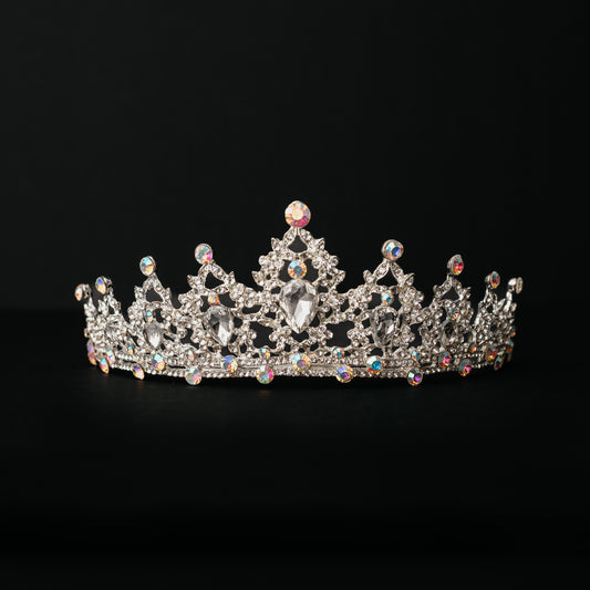 Ophelia's Tiara in Iridescent Silver