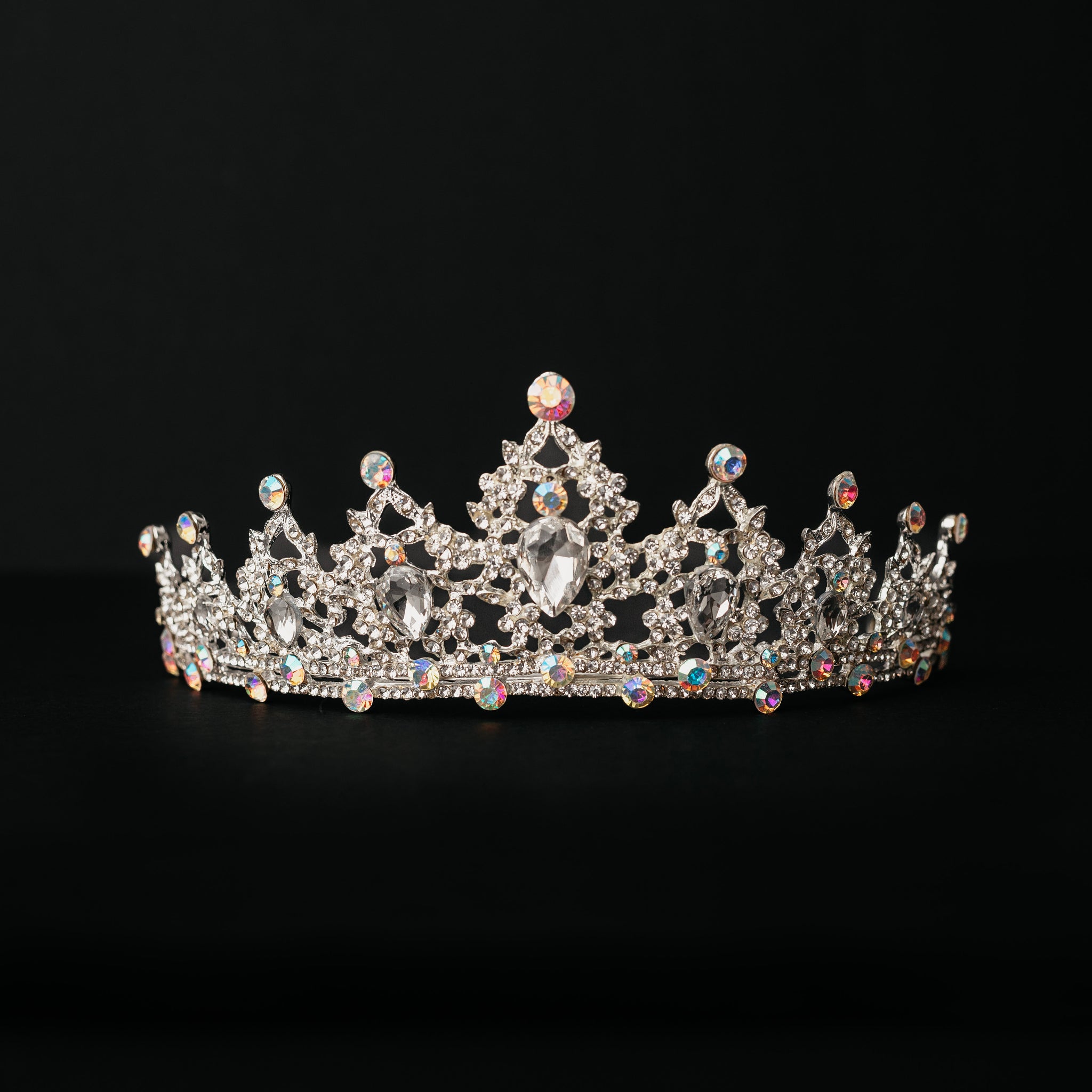 Ophelia's Tiara in Iridescent Silver