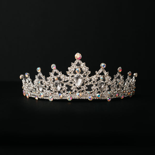 Ophelia's Tiara in Iridescent Silver