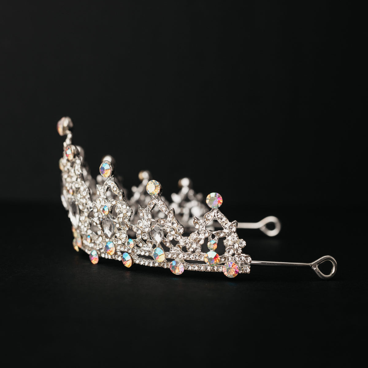 Ophelia's Tiara in Iridescent Silver