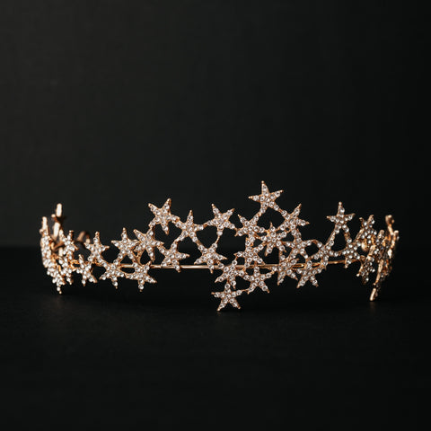 Sarah's Star Head Band in Gold