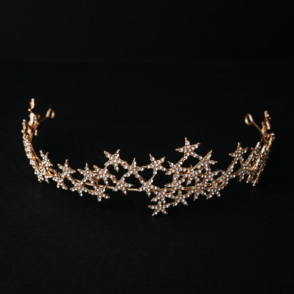 Sarah's Star Head Band in Gold