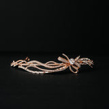 Marial's Bow Tiara Head Band in Gold