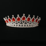 Saya's Tiara in Red & Silver