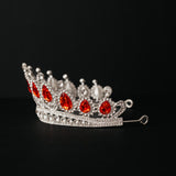 Saya's Tiara in Red & Silver