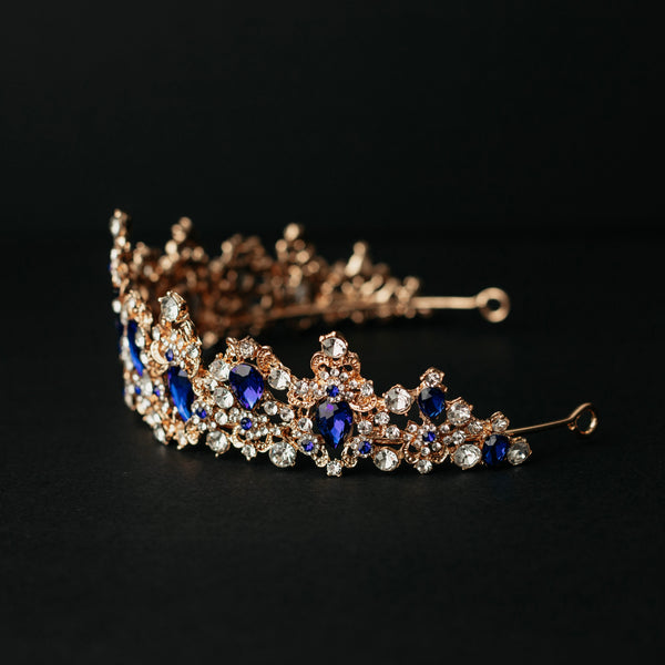 Michelle's Tiara in Blue & Gold