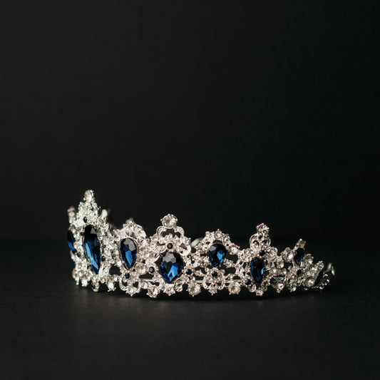 Michelle's Tiara in Blue & Silver