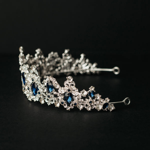 Michelle's Tiara in Blue & Silver