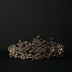 Ingrid's Tiara in Black and Gold - Front