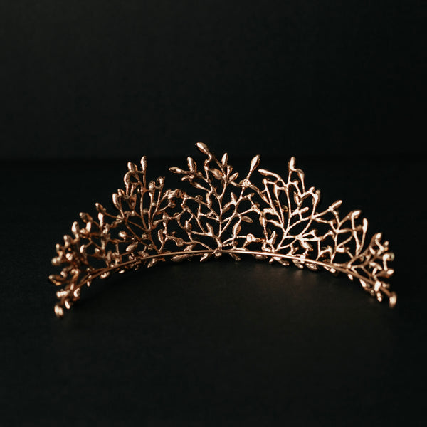 Ingrid's Tiara in Black and Gold - Back