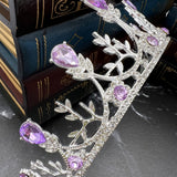 Bianca's Tiara in Lavender Purple & Silver