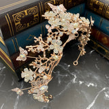 Verna's Butterfly Tiara in Rose Gold Pink
