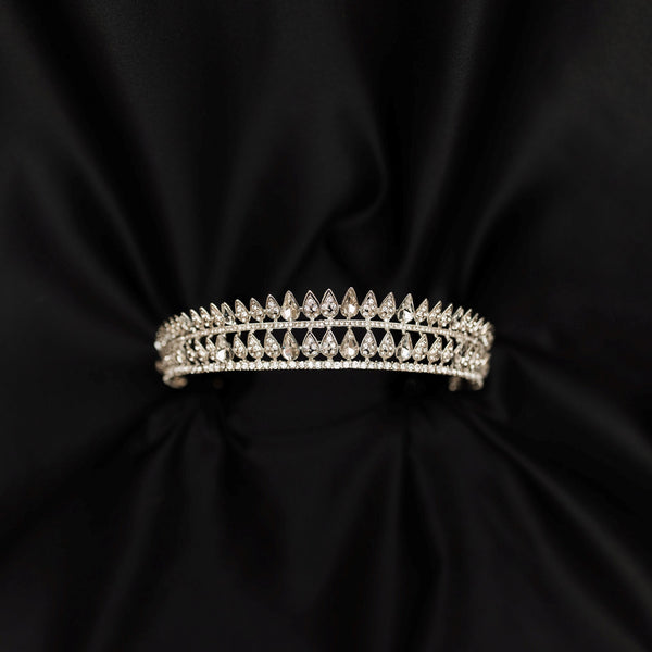Kristin's Tiara in Silver - Front