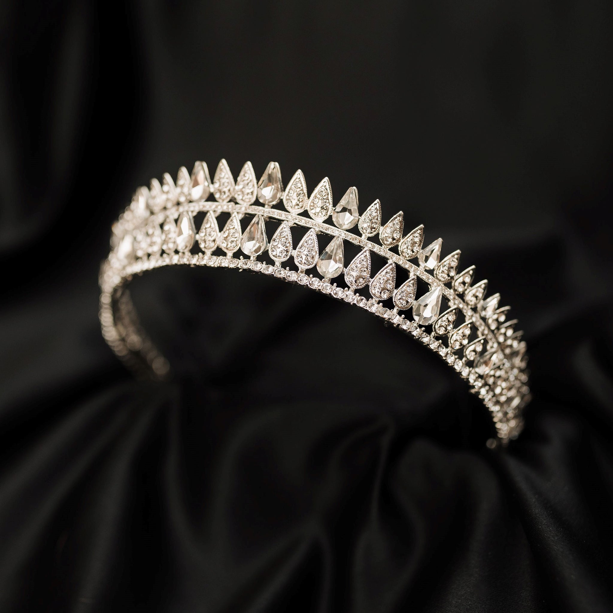 Kristin's Tiara in Silver - Angle
