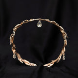 Octavia’s Crystal Drop Head Band in Rose Gold