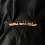 Rory's Tiara in Rose Gold & Purple Maroon Color Crystals