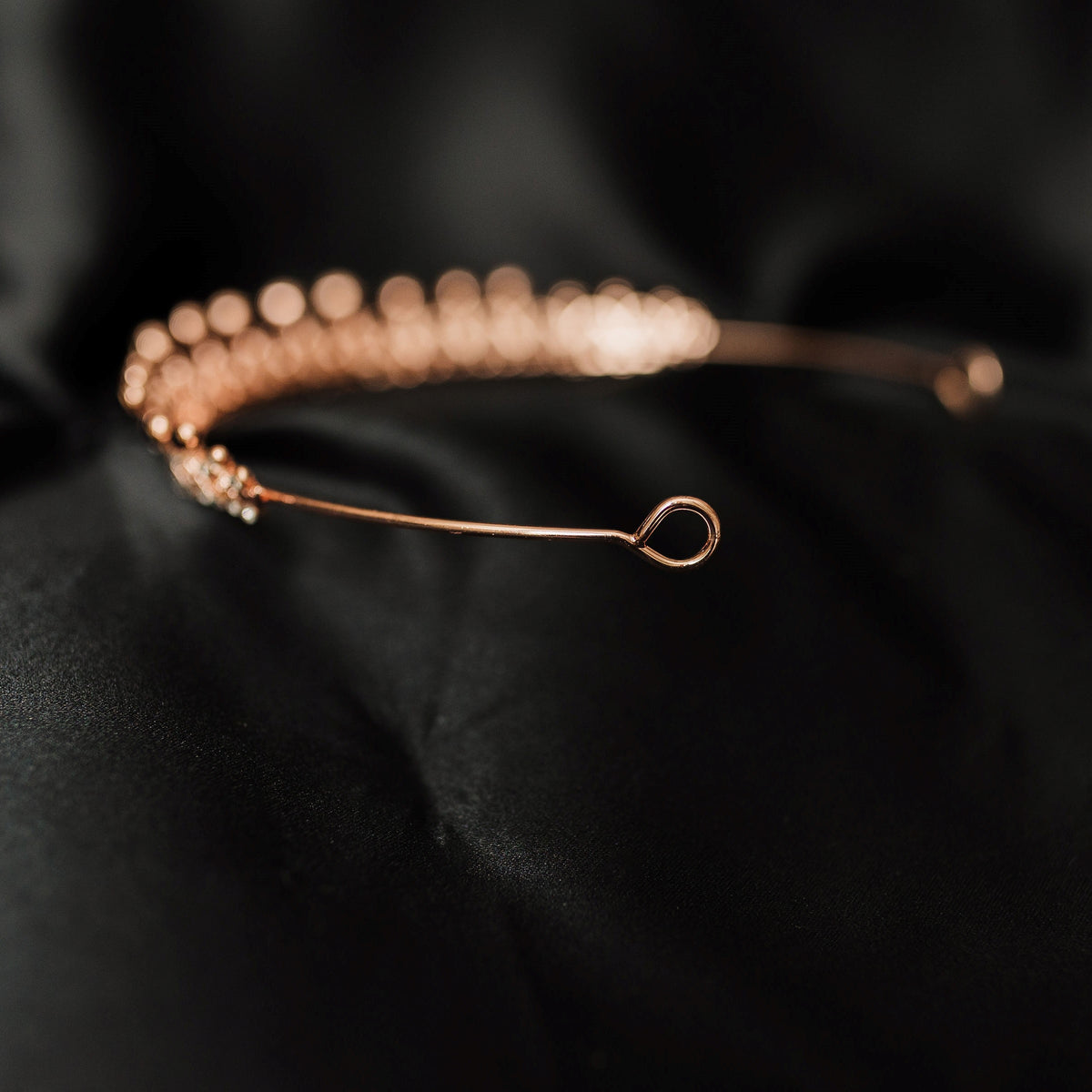 Rory's Tiara in Maroon Purple & Rose Gold
