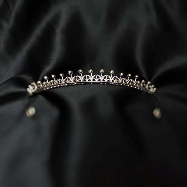 Rory's Tiara in Purple Maroon & Silver