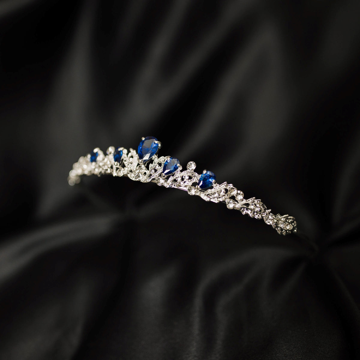 Sadie's Tiara in Blue & Silver