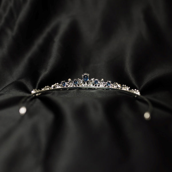 Sadie's Tiara in Blue & Silver