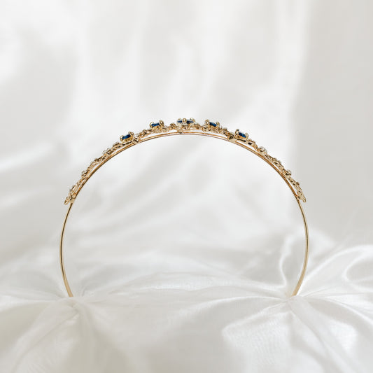 Sadie's Tiara in Blue & Gold
