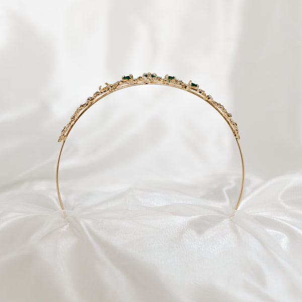 Sadie's Tiara in Green & Gold
