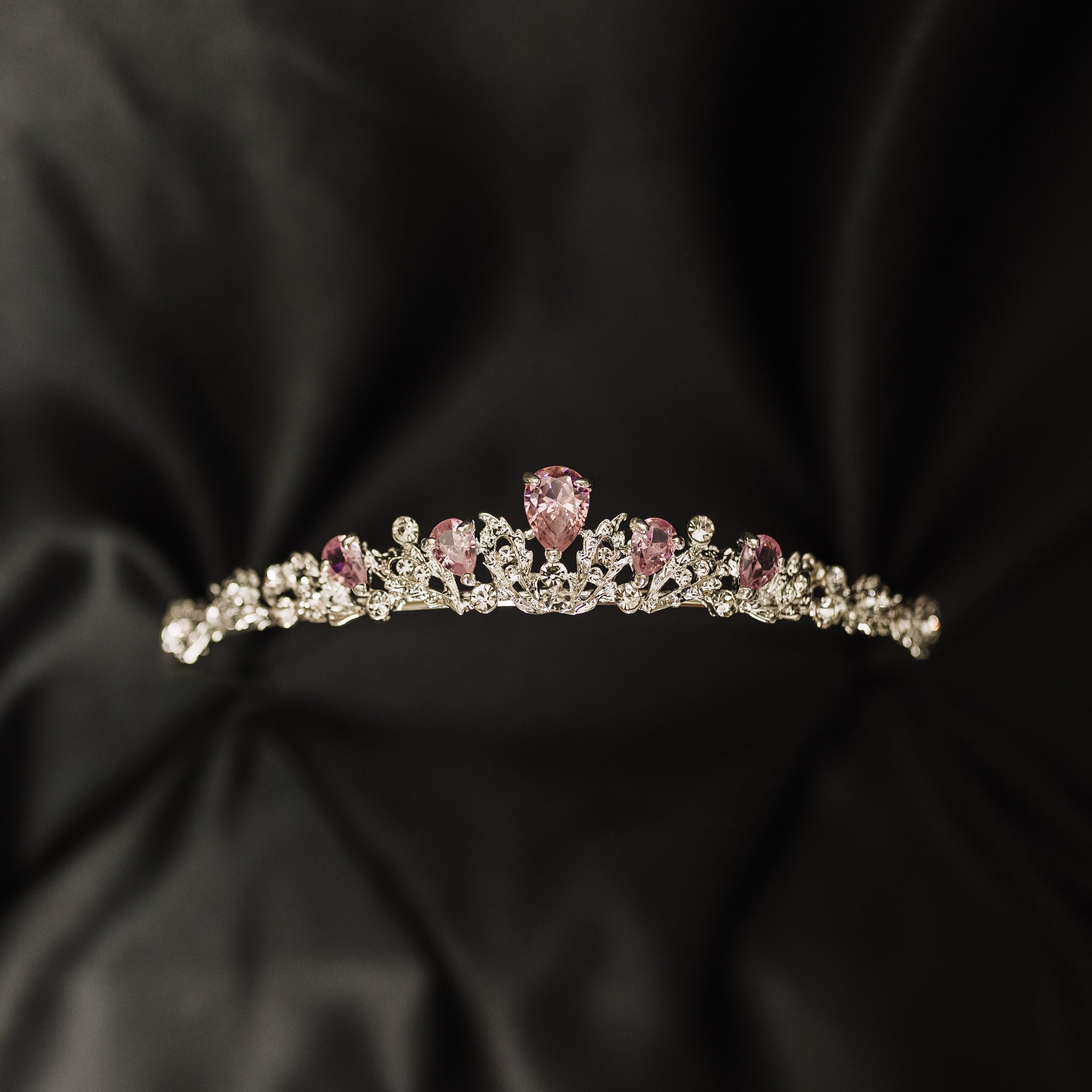 Sadie's Tiara in Pink & Silver