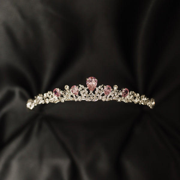 Sadie's Tiara in Pink & Silver