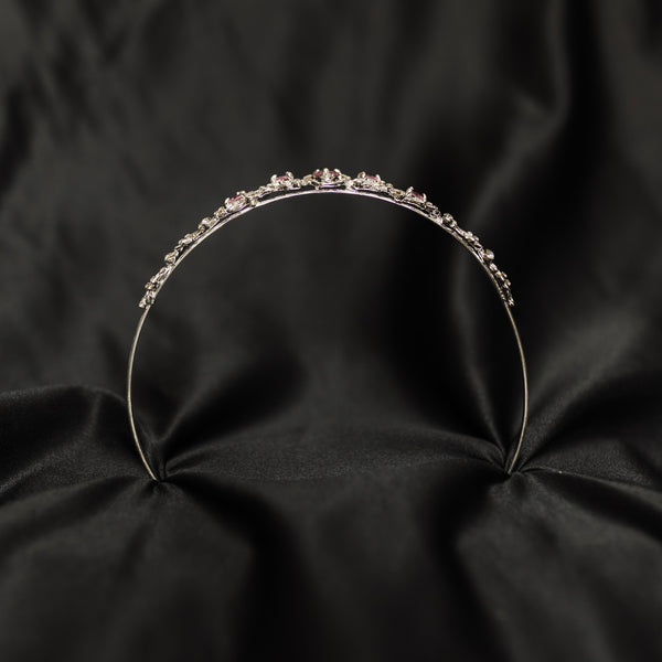 Sadie's Tiara in Pink & Silver