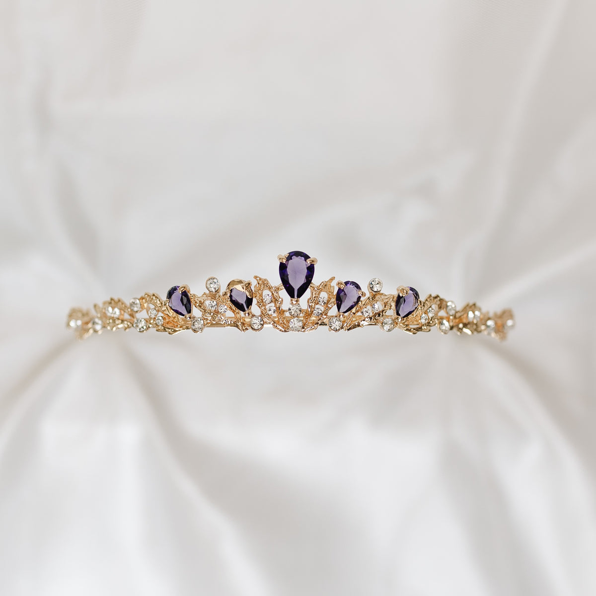 Sadie’s Tiara in Purple & Gold