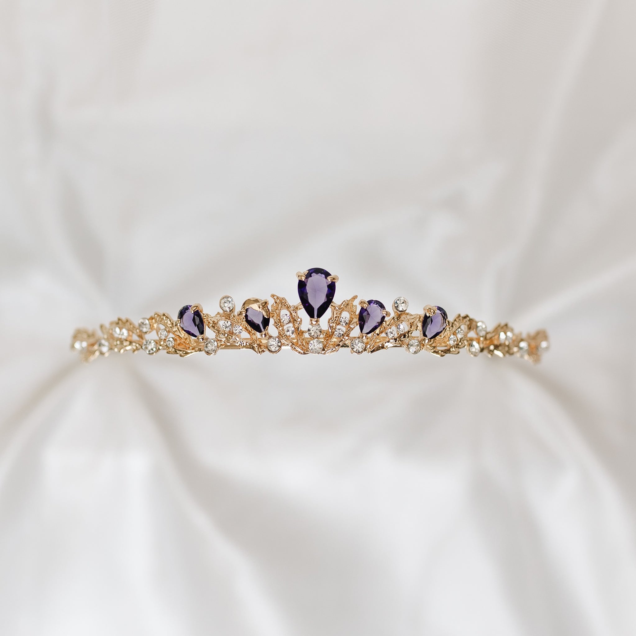 Sadie’s Tiara in Purple & Gold