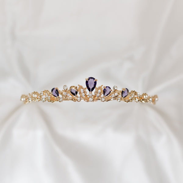Sadie’s Tiara in Purple & Gold