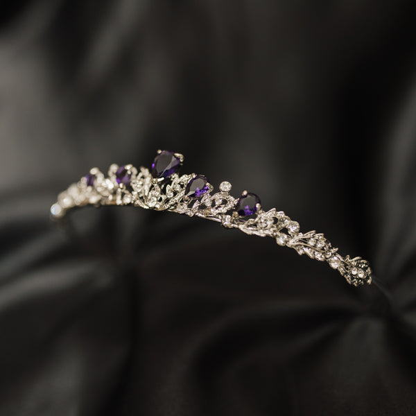 Sadie's Tiara in Purple & Silver