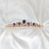 Sadie's Tiara in Purple & Rose Gold