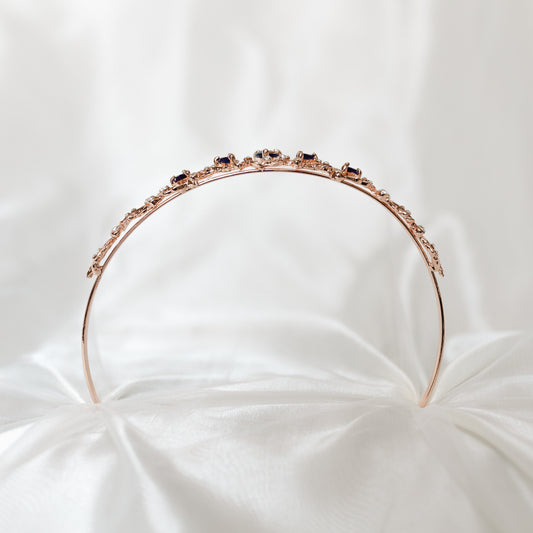 Sadie's Tiara in Purple & Rose Gold