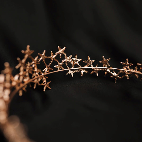 Sarah's Star Head Band in Rose Gold - Back