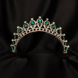 Saya's Tiara in Green & Silver