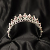 Saya's Tiara in Pink & Silver