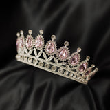 Saya's Tiara in Pink & Silver