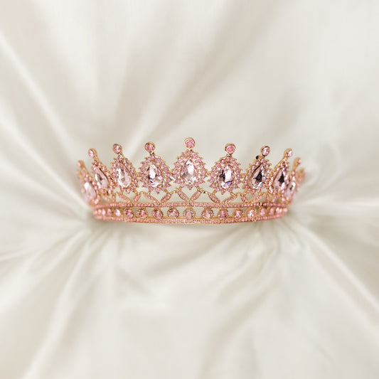 Saya's Tiara in Pink & Gold
