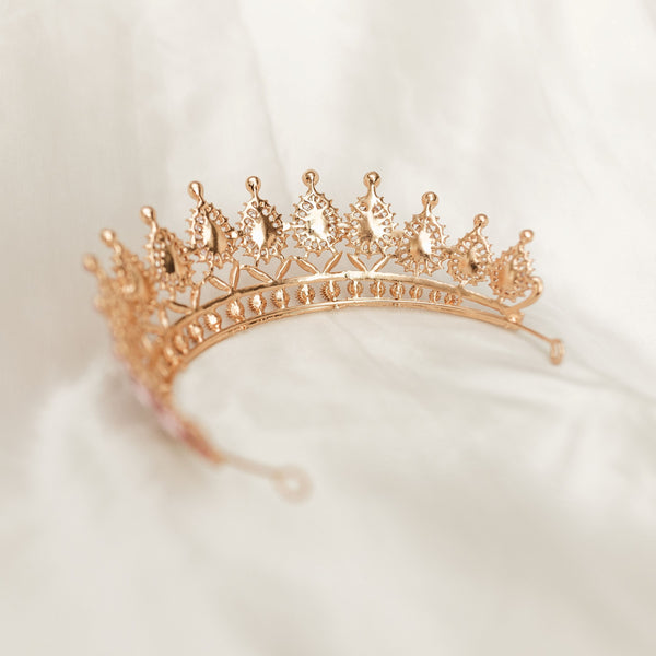 Saya's Tiara in Pink & Gold