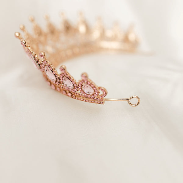 Saya's Tiara in Pink & Gold