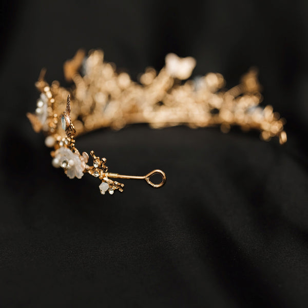 Verna's Butterfly Tiara in Gold