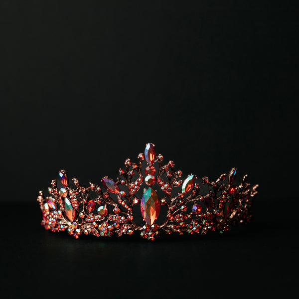 Vera's Tiara in Iridescent Pink - Front