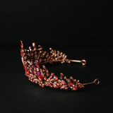 Vera's Tiara in Iridescent Pink - Side Angle