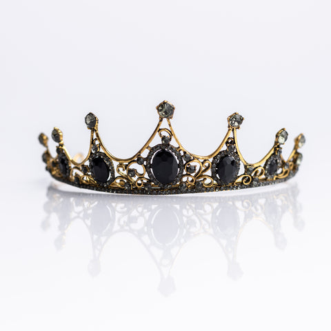 Cindy's Tiara in Black, Gray & Gold