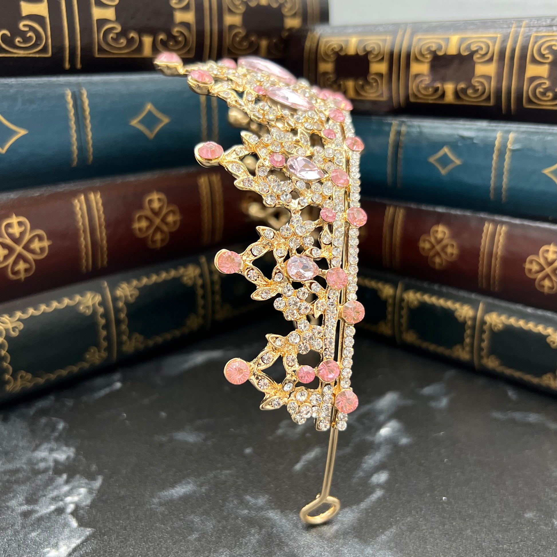 Ophelia's Tiara Pink & Gold - Side