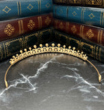 Rory's Tiara in Gold with Purple Maroon Color Crystals