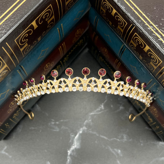 Rory's Tiara in Purple Maroon & Gold