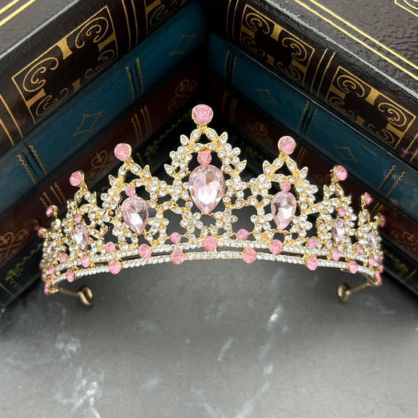 Ophelia's Tiara Pink & Gold - Front 